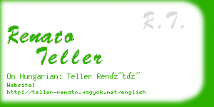 renato teller business card